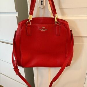 Coach Vibrant Red Satchel